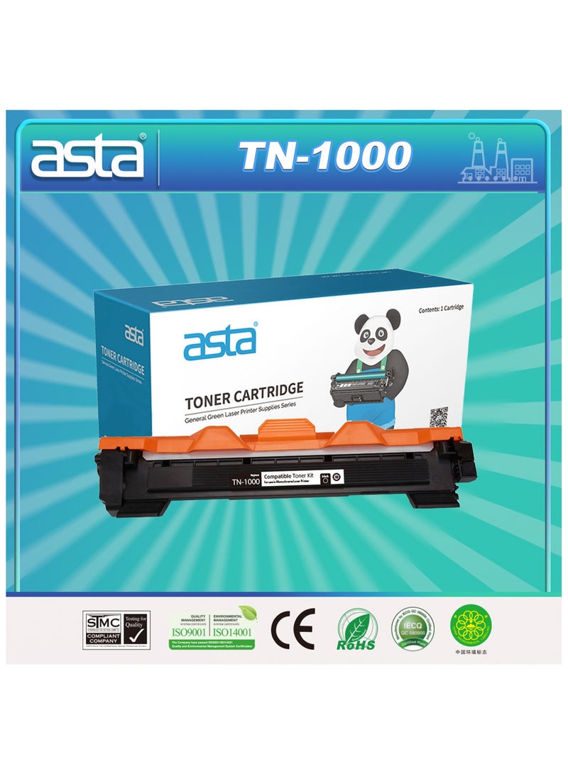 استا حبر ASTA TN1000 متوافق مع خرطوشة حبر ليزر جيت HL-1110 HL-1210W DCP-1510 DCP-1610W MFC-1810 MFC-1815 MFC-1910W TN 1000 TN-1000 - Image 1